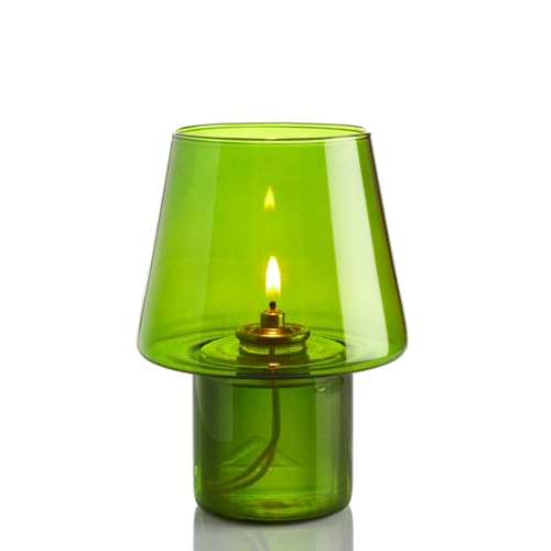 Lumea Tischlicht Shiny in Grün | Dekoratives Glas-Windlicht inkl. Flüssigwachskerze und Stabfeuerzeug | Kerzenhalter aus Glas, grün | Brenndauer 40 Std. | Höhe: 15 cm Lumea Tischlicht Shiny in Grün | Dekoratives Glas-Windlicht inkl. Flüssigwachskerze und Stabfeuerzeug | Kerzenhalter aus Glas, grün | Brenndauer 40 Std. | Höhe: 15 cm von Lumea Ltd
