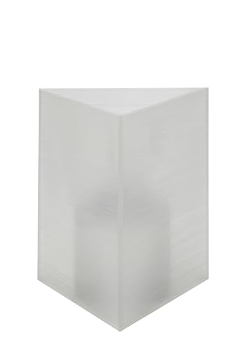 Lumea 1037 Tischlicht Trio in Weiß | Ausgefallenes Windlicht aus hochwertigem Acryl in Brushed-Optik inkl. Flüssigwachskerze | Indoor & Outdoor geeignet, Höhe: 14 cm von Lumea Ltd