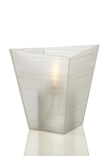Lumea 1064 Tischlicht Illusion Ice | Modernes Windlicht inkl. Flüssigwachskerze und Stabfeuerzeug | Kerzenhalter aus Acryl | Brenndauer 40 Std. | Indoor & Outdoor geeignet, Höhe: 13 cm von Lumea Ltd