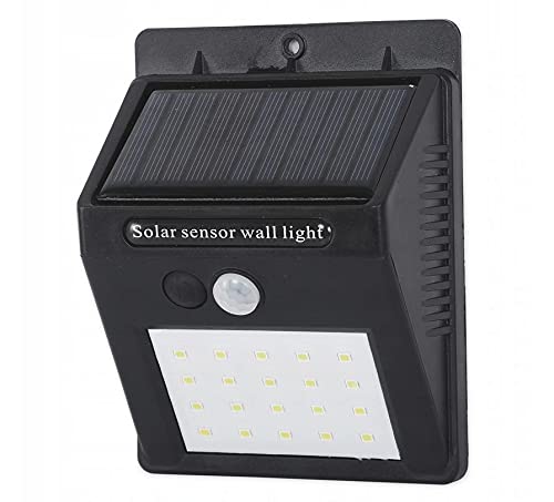 3/5W Solarlampen für Außen mit Bewegungsmelder 20SMD 6000K 200LM IP65, Wasserdichte Solar Beleuchtung (3W) … von LumenTEC