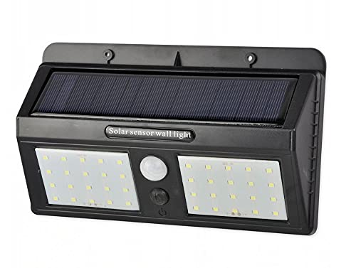 5W Solarlampen für Außen mit Bewegungsmelder 40SMD 6000K 300LM IP65, Wasserdichte Solar Beleuchtung (5W) von LumenTEC