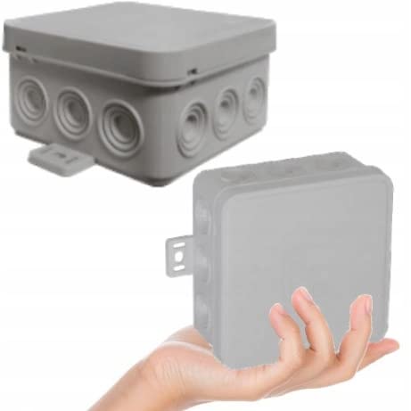 5x Aufputzdose Abzweigdose, Feuchtraum Aufputzdose Feuchtraum Verbindungsdose Verteilerdose IP54, Grau Abzweigkasten 100 x 100 x 41 mm, 5 Stück 5x Aufputzdose Abzweigdose, Feuchtraum Aufputzdose Feuchtraum Verbindungsdose Verteilerdose IP54, Grau Abzweigkasten 100 x 100 x 41 mm, 5 Stück von LumenTEC