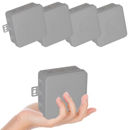 5x Aufputzdose Abzweigdose, Feuchtraum Aufputzdose Feuchtraum Verbindungsdose Verteilerdose IP54, Grau Abzweigkasten 75 x 75 x 41 mm, 5 Stück 5x Aufputzdose Abzweigdose, Feuchtraum Aufputzdose Feuchtraum Verbindungsdose Verteilerdose IP54, Grau Abzweigkasten 75 x 75 x 41 mm, 5 Stück von LumenTEC