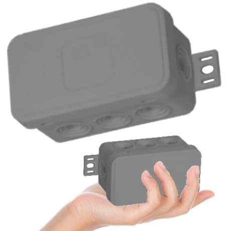 5x Aufputzdose Abzweigdose, Feuchtraum Aufputzdose Feuchtraum Verbindungsdose Verteilerdose IP54, Grau Abzweigkasten 80 x 42 x 41 mm, 5 Stück 5x Aufputzdose Abzweigdose, Feuchtraum Aufputzdose Feuchtraum Verbindungsdose Verteilerdose IP54, Grau Abzweigkasten 80 x 42 x 41 mm, 5 Stück von LumenTEC