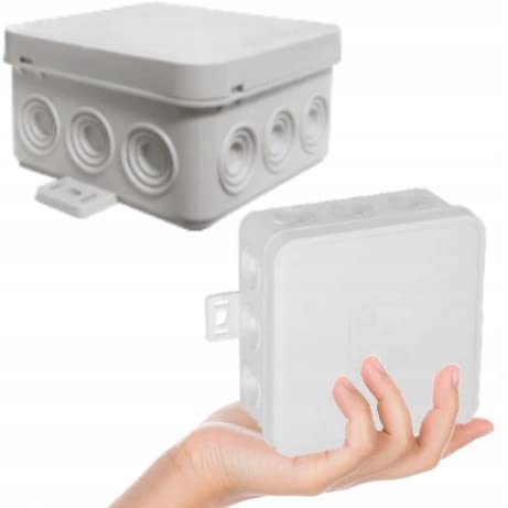 5x Aufputzdose Abzweigdose, Feuchtraum Aufputzdose Feuchtraum Verbindungsdose Verteilerdose IP54, Weiß Abzweigkasten 100 x 100 x 41 mm, 5 Stück 5x Aufputzdose Abzweigdose, Feuchtraum Aufputzdose Feuchtraum Verbindungsdose Verteilerdose IP54, Weiß Abzweigkasten 100 x 100 x 41 mm, 5 Stück von LumenTEC