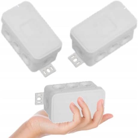 5x Aufputzdose Abzweigdose, Feuchtraum Aufputzdose Feuchtraum Verbindungsdose Verteilerdose IP54, Weiß Abzweigkasten 80 x 42 x 41 mm, 5 Stück 5x Aufputzdose Abzweigdose, Feuchtraum Aufputzdose Feuchtraum Verbindungsdose Verteilerdose IP54, Weiß Abzweigkasten 80 x 42 x 41 mm, 5 Stück von LumenTEC