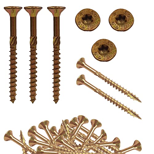 Holzschrauben, holzschrauben torx, Holzschrauben für Dachkonstruktionen, Tellerkopfschraube 3 x 30 mm, 50 Stück Holzschrauben, holzschrauben torx, Holzschrauben für Dachkonstruktionen, Tellerkopfschraube 3 x 30 mm, 50 Stück von LumenTEC