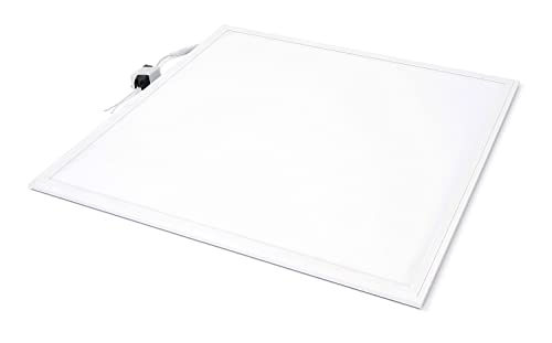 LED Panel, LED Deckenleuchte, Deckenlampe 40 Watt, 3200 Lumen, 4000 Kelvin, 60x60cm Panel für Wohnzimmer, Büroräume, Flure, Küche (60x60 40W NW) von LumenTEC