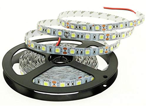 LED Streifen 12V Selbstklebend, 5m LED Leiste mit 300 Stück 5050 LEDs, 3600 Lumen Warmweiß IP20, DIY Flexibel LED Band für Innen Heim Küche usw. (Warmweiss, IP20 (5050)) von LumenTEC