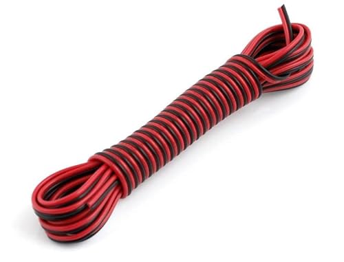 LumenTEC LED Stripe, LED Streifen 12V Verlängerungskabel 2 Pin, Anschlusskabel LED Verbinder, 12v-24V kabel 2x 0,35mm (10m 2-Pin) von LumenTEC