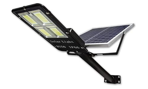 LumenTEC 150W LED Solar Straßenlaterne, LED Solar Straßenlampe + Solar Panel, Straßenleuchte mit Fernbedienung, IP65 6000K, 120 Grad (150W + Panel), 01 von LumenTEC