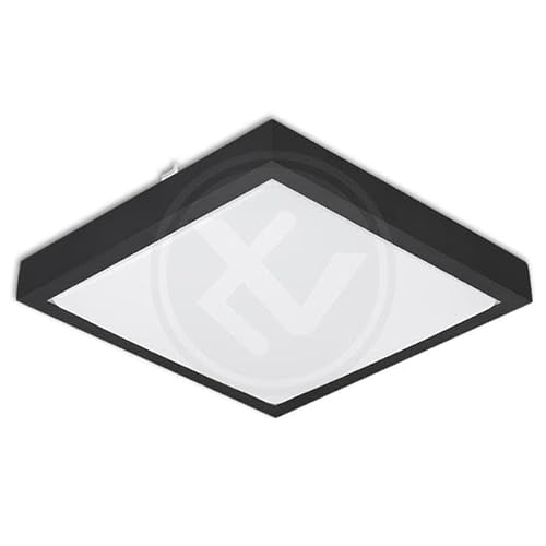 LumenTEC Deckenleuchte LED Solen 18W quadratisch 4000K schwarz, 4344 von LumenTEC