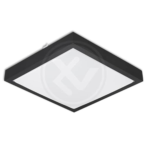 LumenTEC Deckenleuchte LED Solen 18W quadratisch 4000K schwarz, 4344 von LumenTEC