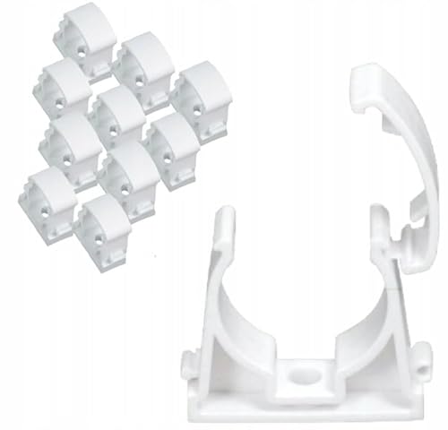 LumenTEC Elektrorohr Halterung - Verschließbarer Halter für universelle Rohre 28mm - Weiß - 10 Stück LumenTEC Elektrorohr Halterung - Verschließbarer Halter für universelle Rohre 28mm - Weiß - 10 Stück von LumenTEC
