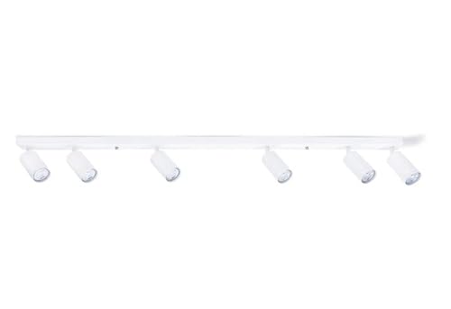 LumenTEC LED Deckenstrahler, Drehbar Deckenlampe, Wandstrahler 6-flammig, Weiß für GU10, KIVI (6x Weiß) von LumenTEC