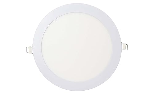 LumenTEC SET: LED Deckenleuchte Rund 6W LED PANEL 390LM Einbaupanel, LED PANEL Warmweiss 3000K 230V, (6W Warmweiss) von LumenTEC