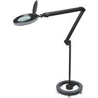 Led Lupenleuchte 721X-MKIII, inkl. Rollstativ 6159, 3 Dioptrien, schwarz - Lumeno von Lumeno