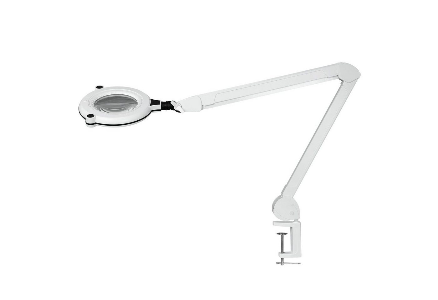 Lumeno Lupenlampe 731X LED-Lupenleuchte, 127 mm kristallklare Linse, CRI >95, LED fest integriert, Kaltweiß, 6500 K von Lumeno
