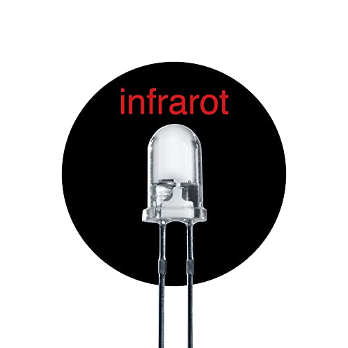 Lumetheus LED 5mm Farbe IR infrarot 20 mcd 50 Stück Leuchtdioden ca. 1,5 V Diode 2 Pin LEDs Gehäuse klar Lumetheus LED 5mm Farbe IR infrarot 20 mcd 50 Stück Leuchtdioden ca. 1,5 V Diode 2 Pin LEDs Gehäuse klar von Lumetheus