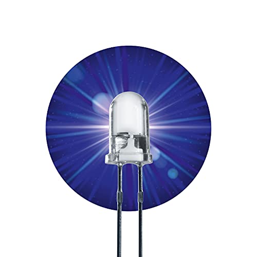 Lumetheus LED 5mm Farbe blau 18000 mcd 100 Stück Leuchtdioden ca. 3V blaue Diode 2 Pin LEDs Gehäuse klar Lumetheus LED 5mm Farbe blau 18000 mcd 100 Stück Leuchtdioden ca. 3V blaue Diode 2 Pin LEDs Gehäuse klar von Lumetheus