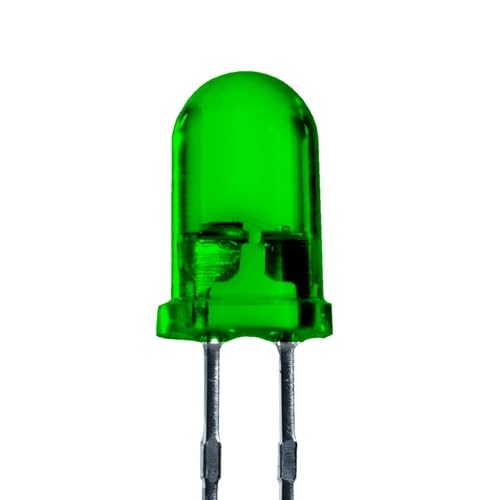 Lumetheus LED 5mm Farbe grün 16.0000 mcd 25 Stück Leuchtdiode extra hell 3V grüne Diode 2 Pin LEDs Gehäuse diffus farbig Lumetheus LED 5mm Farbe grün 16.0000 mcd 25 Stück Leuchtdiode extra hell 3V grüne Diode 2 Pin LEDs Gehäuse diffus farbig von Lumetheus