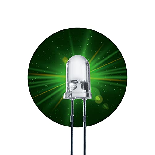 Lumetheus LED 5mm Farbe grün 26000 mcd 50 Stück grüne Leuchtdioden ca. 3V Diode 2 Pin LEDs Gehäuse klar Lumetheus LED 5mm Farbe grün 26000 mcd 50 Stück grüne Leuchtdioden ca. 3V Diode 2 Pin LEDs Gehäuse klar von Lumetheus