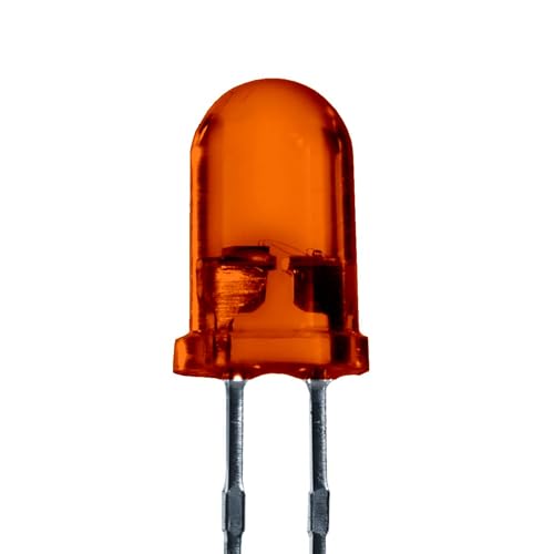 Lumetheus LED Leuchtdiode 5mm Orange 25 Stück - extra helle Dioden 3.000 mcd - 3V LEDs mit 2 Pins - für KFZ, PC, Boot, Wohnwagen, Bastelset, Reparatur & Lauflicht - 50.000 Stunden Leuchtdauer Lumetheus LED Leuchtdiode 5mm Orange 25 Stück - extra helle Dioden 3.000 mcd - 3V LEDs mit 2 Pins - für KFZ, PC, Boot, Wohnwagen, Bastelset, Reparatur & Lauflicht - 50.000 Stunden Leuchtdauer von Lumetheus