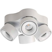 Antidark by Lumexx Easy Quattro LED Deckenleuchte weiß / schwarz von Antidark by Lumexx