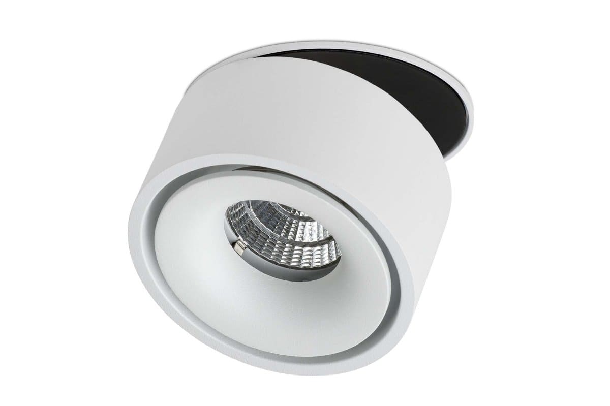 Lumexx Semi LED Einbauleuchte weiß/schwarz 10W, 680lm, 2700k von Lumexx