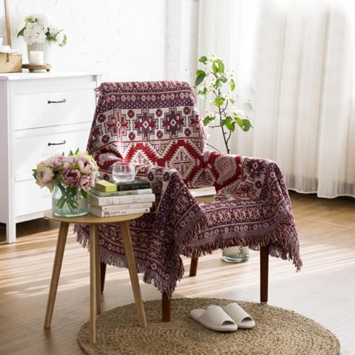 LumiSyne Doppelseitige Baumwolle Gewebt Decke Überwurf Mit Quaste Böhmische Geometrisch Muster Vintage Ethnischer Stil Dekorative Decke Für Bett Couch Sessel Camping Wandteppich Tischdecke Teppich LumiSyne Doppelseitige Baumwolle Gewebt Decke Überwurf Mit Quaste Böhmische Geometrisch Muster Vintage Ethnischer Stil Dekorative Decke Für Bett Couch Sessel Camping Wandteppich Tischdecke Teppich von LumiSyne