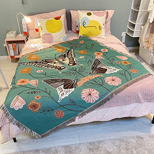 LumiSyne Doppelseitige Baumwolle Gewebt Decke Überwurf Mit Quaste Dschungel Böhmische Stil Wandteppich Kuscheldecke Dekorative Decke Für Bett Couch Sessel Camping Decke Tischdecke Teppich 160x130cm LumiSyne Doppelseitige Baumwolle Gewebt Decke Überwurf Mit Quaste Dschungel Böhmische Stil Wandteppich Kuscheldecke Dekorative Decke Für Bett Couch Sessel Camping Decke Tischdecke Teppich 160x130cm von LumiSyne