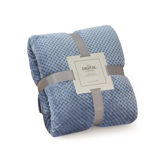 LumiSyne Waffel Wabe Decke Überwurf Einfarbig Luxus Flanell 4 Größen Verfügbar Flauschig Weich Warme Kuscheldecke Kuschelig Tagesdecke Bettdecke Couchdecke Dekorative Decke Für Sofa Bett 230×200cm von LumiSyne
