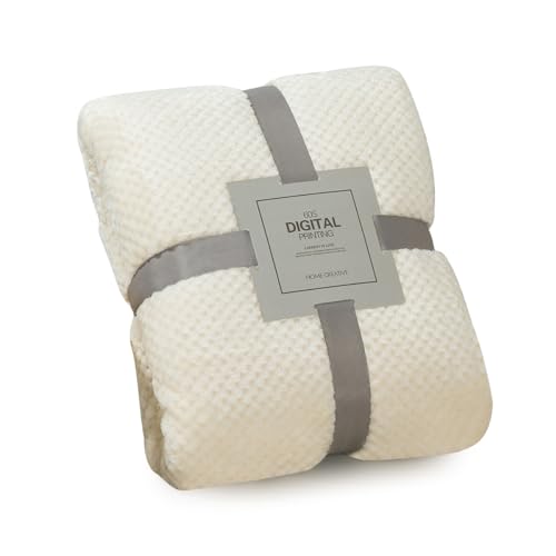 LumiSyne Waffel Wabe Decke Überwurf Einfarbig Luxus Flanell 4 Größen Verfügbar Flauschig Weich Warme Kuscheldecke Kuschelig Tagesdecke Bettdecke Couchdecke Dekorative Decke Für Sofa Bett 230×200cm von LumiSyne