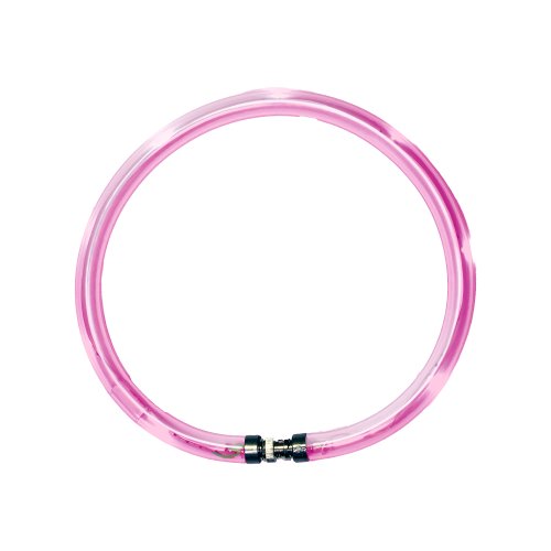 LumiVision Akku Leuchthalsband Rosa 30 cm Wiederaufladbares, wasserdichtes LED Leuchthalsband für Hunde, Rosa von LumiVision