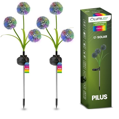 Lumiled 2x Solarlampe für außen Garten mit Erdspieß Löwenzahn Blumen Pusteblumen Solarleuchte Solarlichter RGB IP44 Akku 600mAh mit Dämmerungssensor Solar Gartenleuchte 68,5 cm Gartenornamente Lumiled 2x Solarlampe für außen Garten mit Erdspieß Löwenzahn Blumen Pusteblumen Solarleuchte Solarlichter RGB IP44 Akku 600mAh mit Dämmerungssensor Solar Gartenleuchte 68,5 cm Gartenornamente von Lumiled