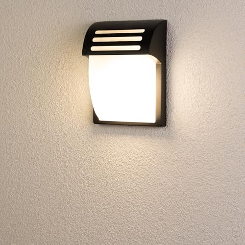 Lumiled Außenwandleuchte Modern 230V E27 Wandlampe Außenlampe Wandleuchte Polycarbonat Schwarz IP54 Wasserdicht Outdoor Außen Garten Gartenlampe Lumiled Außenwandleuchte Modern 230V E27 Wandlampe Außenlampe Wandleuchte Polycarbonat Schwarz IP54 Wasserdicht Outdoor Außen Garten Gartenlampe von Lumiled