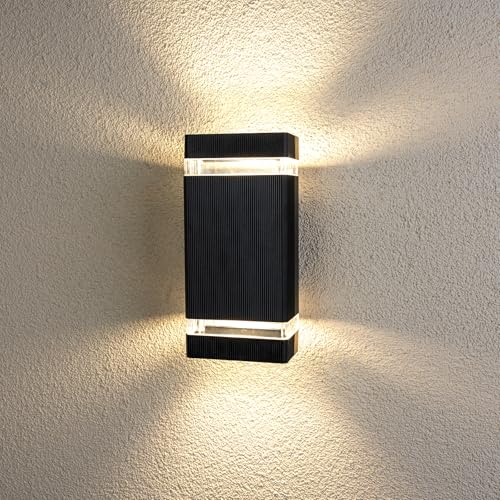 Lumiled Außenwandleuchte Wandlampe aussen Außenleuchte Wand GU10 Fassung Außenbeleuchtung Wandleuchter Gartenleuchte Terrasse Haus Fassade IP44 schwarz rechteckig Polycarbonat oben und unten Lumiled Außenwandleuchte Wandlampe aussen Außenleuchte Wand GU10 Fassung Außenbeleuchtung Wandleuchter Gartenleuchte Terrasse Haus Fassade IP44 schwarz rechteckig Polycarbonat oben und unten von Lumiled
