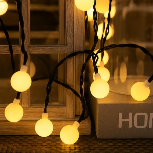Lumiled Solar Lichterkette Außen milchig Globe 9m 50x LED Mattweiß Solarlichterkette Aussen Warmweiß 2700K Wasserdicht IP44 Solarlampe für Garten Terrasse Balkon Outdoor Weihnachten Ostern Lumiled Solar Lichterkette Außen milchig Globe 9m 50x LED Mattweiß Solarlichterkette Aussen Warmweiß 2700K Wasserdicht IP44 Solarlampe für Garten Terrasse Balkon Outdoor Weihnachten Ostern von Lumiled