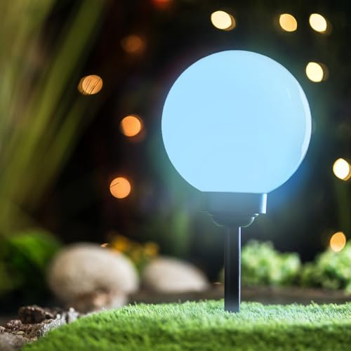 Lumiled Solarlampe für außen Garten Kugelleuchte mit Erdspieß RGB Mehrfarbig ∅30 cm Dämmerungssensor Außenleuchte Wegeleuchte Stehleuchte Außenleuchte Wegeleuchte Stehleuchte IP44 Lumiled Solarlampe für außen Garten Kugelleuchte mit Erdspieß RGB Mehrfarbig ∅30 cm Dämmerungssensor Außenleuchte Wegeleuchte Stehleuchte Außenleuchte Wegeleuchte Stehleuchte IP44 von Lumiled