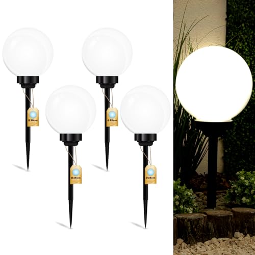 Lumiled Solarleuchten Garten 4er Set Solarlampen mit Erdspieß LED Solarlampe für außen Kaltweiß 6500K Solar Gartenleuchte 25cm Solar-LED-Wegeleuchten Wegbeleuchtung Bodenleuchte 4 Stücke Lumiled Solarleuchten Garten 4er Set Solarlampen mit Erdspieß LED Solarlampe für außen Kaltweiß 6500K Solar Gartenleuchte 25cm Solar-LED-Wegeleuchten Wegbeleuchtung Bodenleuchte 4 Stücke von Lumiled