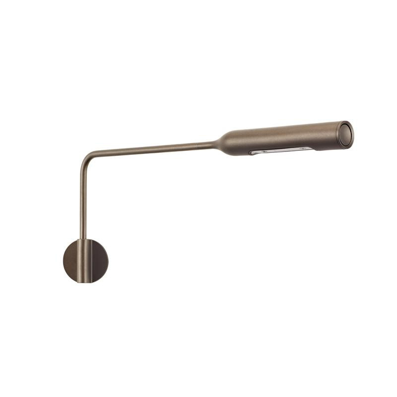 Lumina - Flo Wall M LED Wandleuchte - bronze metallic/BxH 36x15cm/3000K/250lm/3W/exkl. Netzteil 24V-DC max 0,63A/Zweistufenschalter/Gestell lackbeschi von Lumina