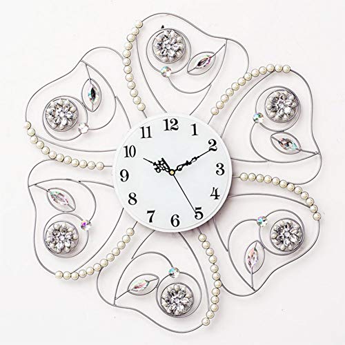 LuminaCreek Pendel Wanduhr, Diamanten Rund Metall Leise Quarz Mehrfarbig 60x60x22cm(C) von LuminaCreek