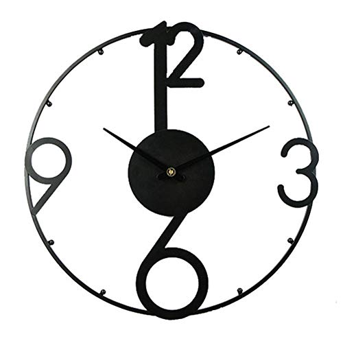 LuminaCreek Pendel-Wanduhr, Metall, arabische Ziffern, schwarz, 51 cm LuminaCreek Pendel-Wanduhr, Metall, arabische Ziffern, schwarz, 51 cm von LuminaCreek