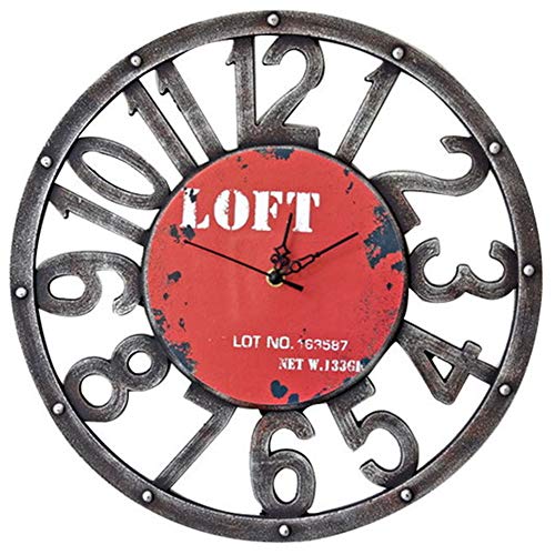 LuminaCreek Pendel-Wanduhr, arabische Ziffern, geräuschlos, Nicht tickend, Retro-Stil, Wanduhr aus MDF-Holz, 15,7 Zoll LuminaCreek Pendel-Wanduhr, arabische Ziffern, geräuschlos, Nicht tickend, Retro-Stil, Wanduhr aus MDF-Holz, 15,7 Zoll von LuminaCreek