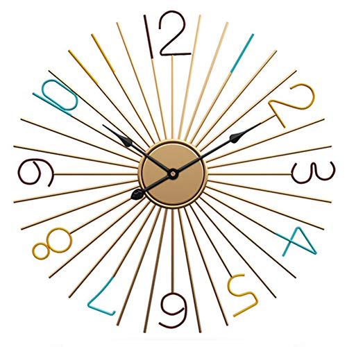 LuminaCreek Pendel-Wanduhr, arabische Ziffern-Wanduhr, Gold/Schwarz, mehrere Größen(S) von LuminaCreek