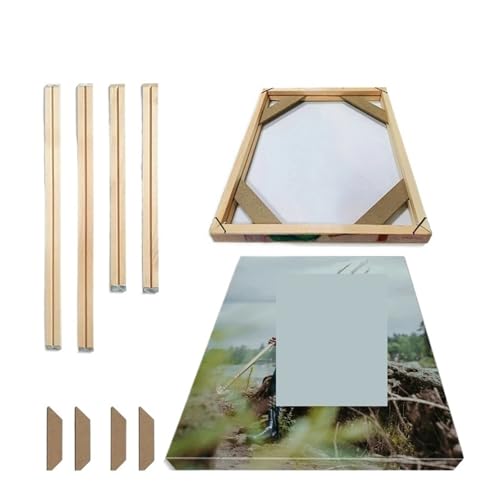LuminaCreek Portrait-Bilderrahmen, Holz-Bilderrahmen, DIY-Malrahmen aus Massivholz, 30–120 cm x 30–100 cm, 4er-Pack(Height 85cm,Width 40cm) von LuminaCreek