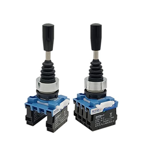 Momentschalter 1 STÜCKE HKC 22mm Joystick-schalter Momentary Monolever Kreuzwippe Hauptschalter 2/4-Wege Selbstrückstellung Selbstverriegelung 2NO 4NO(4 Way Self Lock) von LuminaCreek