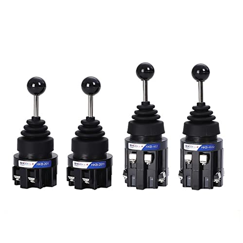 Momentschalter 1 Stücke 30mm Monolever Kreuzwippe Hauptschalter Joystick Kreuzschalter Selbstrücksetzen Selbstverriegelung 2NO 4NO HKB-201(2 Way Self Lock) von LuminaCreek