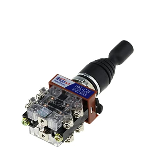 Momentschalter 1Pcs 22mm Joystick Schalter Monolever Rocker Kreuz Master Schalter 2-weg 4-weg Selbst-reset Selbst-verriegelung 2NO 4NO HKL(2 Way Self Reset) von LuminaCreek
