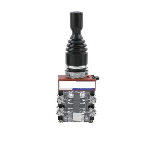 Momentschalter 22mm Joystick-Schalter Momentary 4Position 4NO Selbstverriegelung Feder Wobble Stick Monolever Rocker Cross Switch HKL-C22/C24(Latching HKL-C14) von LuminaCreek